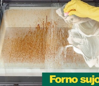 Pega essa dica para tirar excesso de gordura acumulada no forno